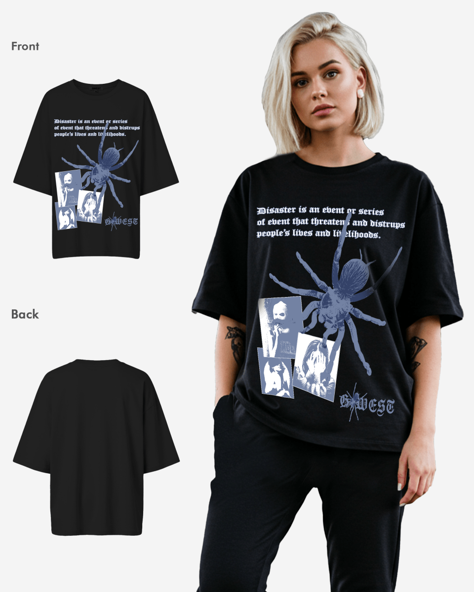 G West Oversized Big Spider Life Style Tee - WOMEN - G West