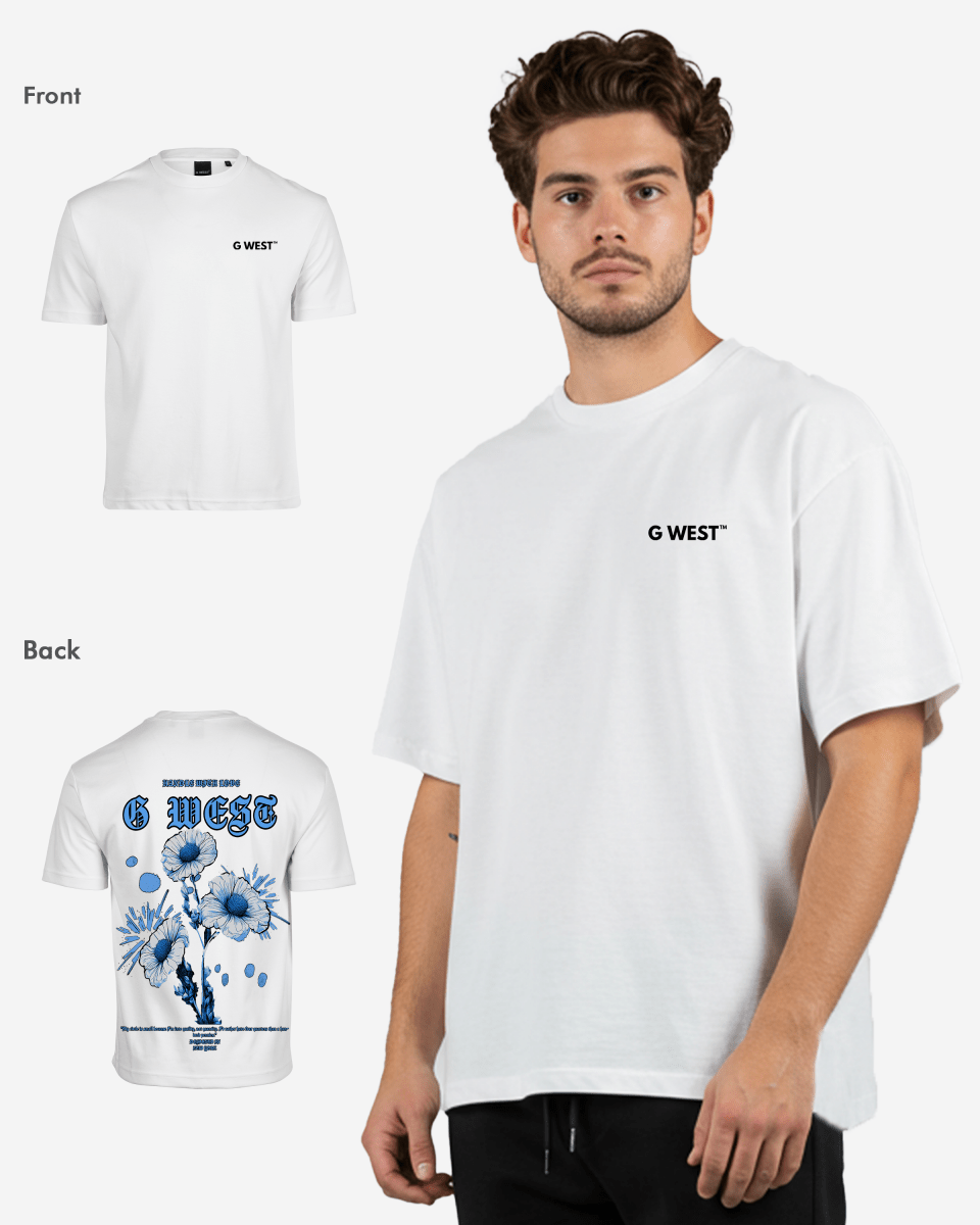 G West Oversized Blue Garden Tee - G West