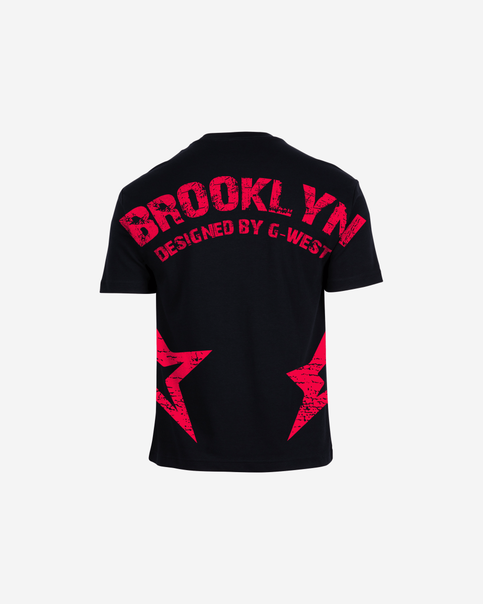 G West Oversized Brooklyn Arch Logo Tee Gwdtfl9052 - 4 Colors - G West