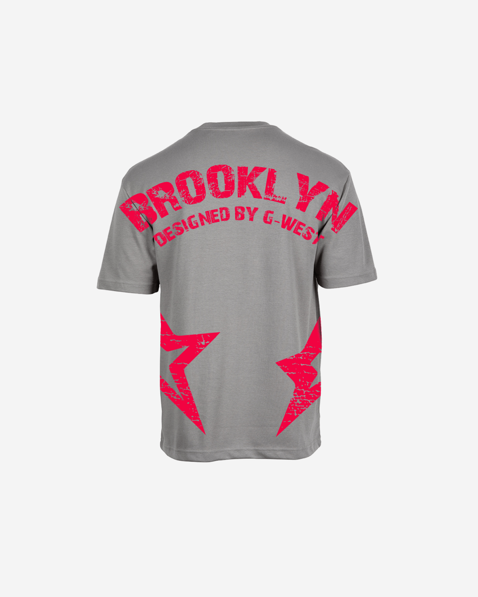 G West Oversized Brooklyn Arch Logo Tee Gwdtfl9052 - 4 Colors - G West