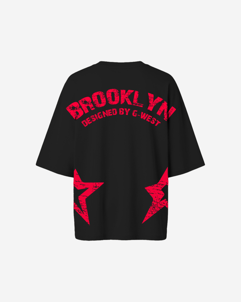 G West Oversized Brooklyn Arch Logo Tee - WOMEN - G West