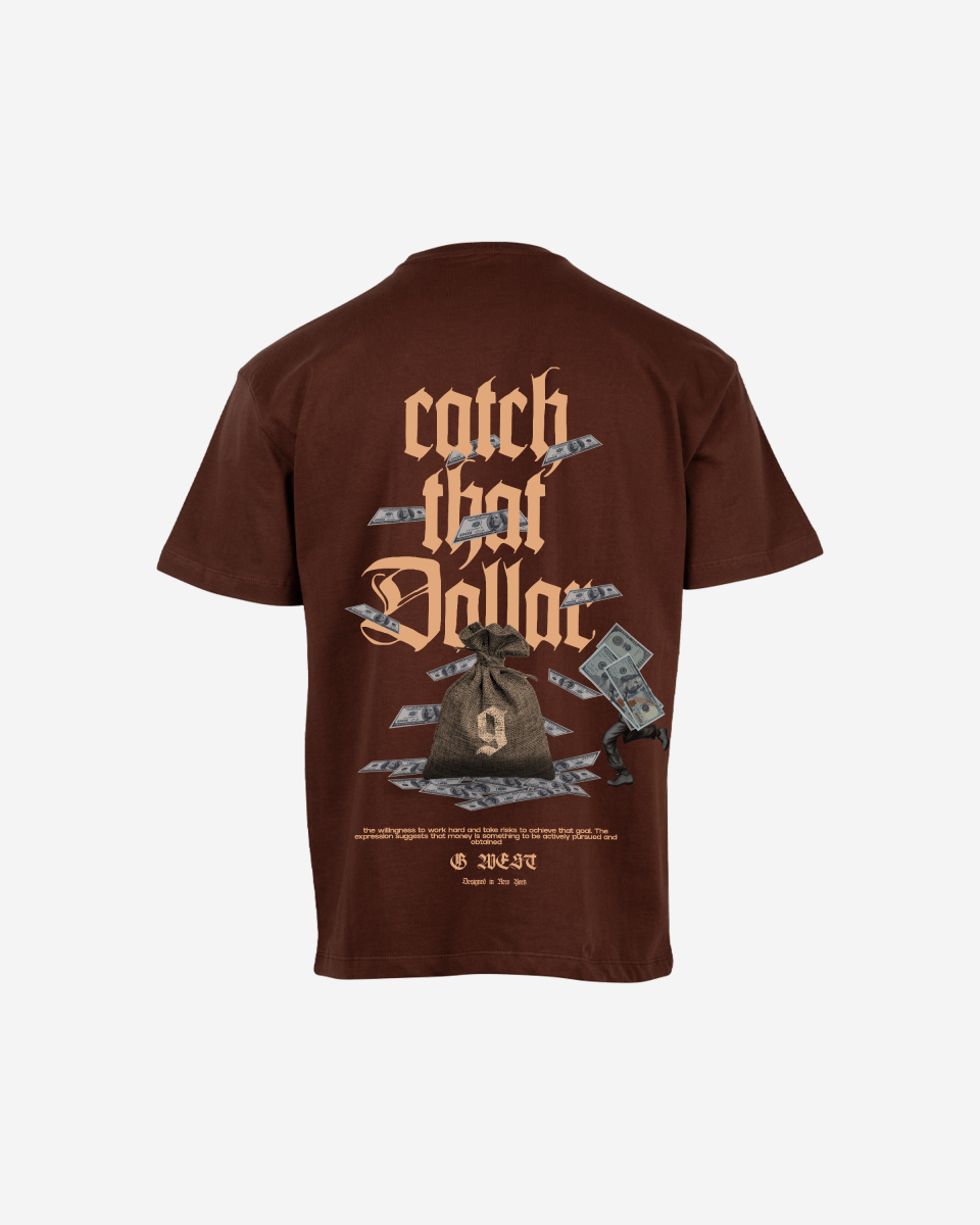 G West Oversized Catch That Dollar Life Stlye Tee Mens Style - G West