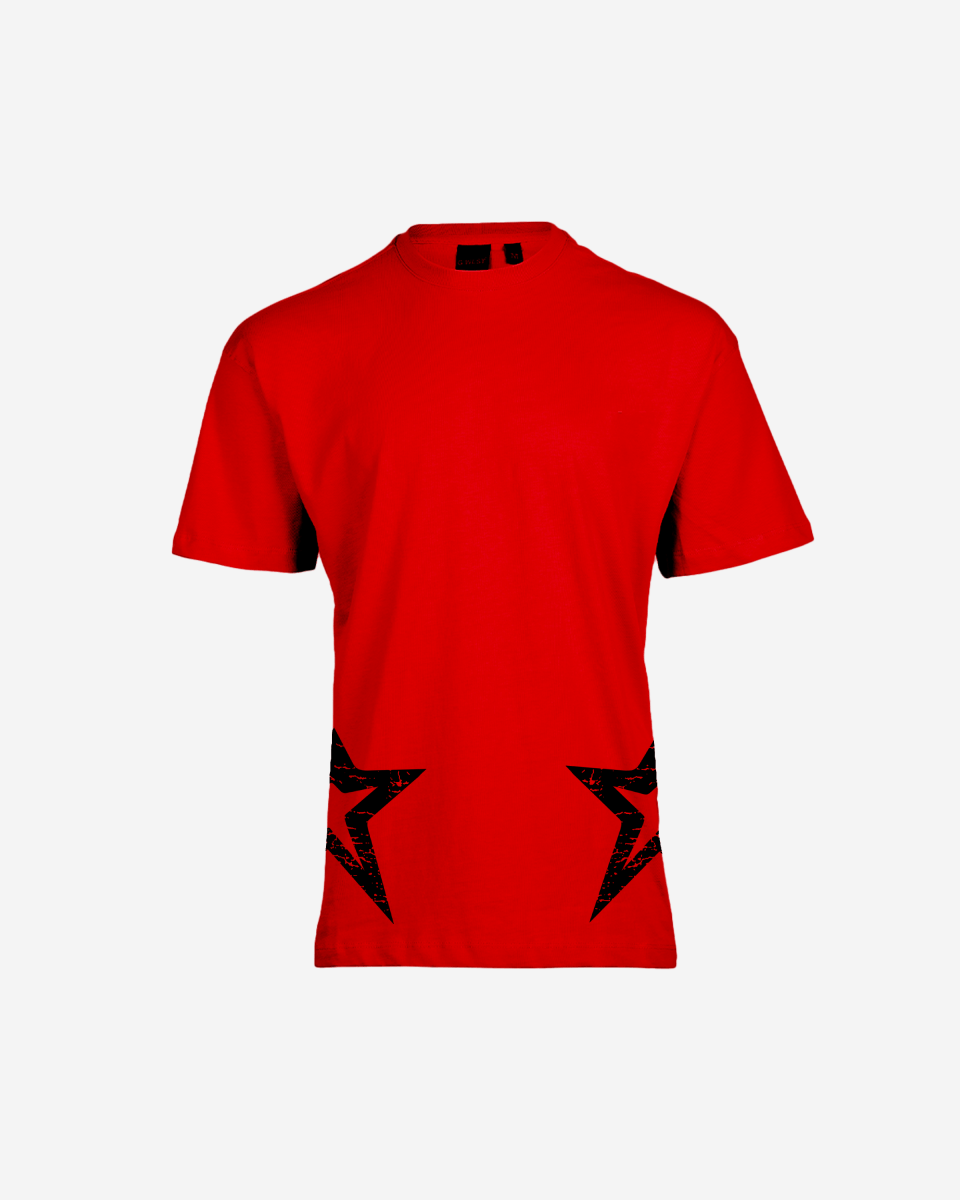 G West Oversized Chicago Arch Logo Red Tee - G West