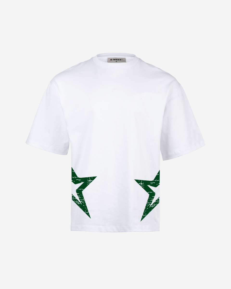 G West Oversized Cricket Pakistan Arch Logo T-Shirt - G West