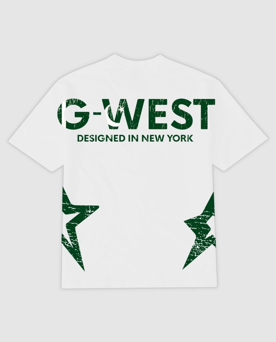 G West Oversized Cricket White T-Shirt : Gwdtfl2404 - 1 Colors - G West