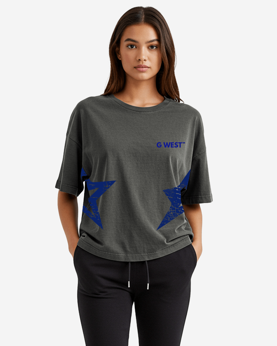 G West Oversized Dallas Logo Tee - WOMEN - G West
