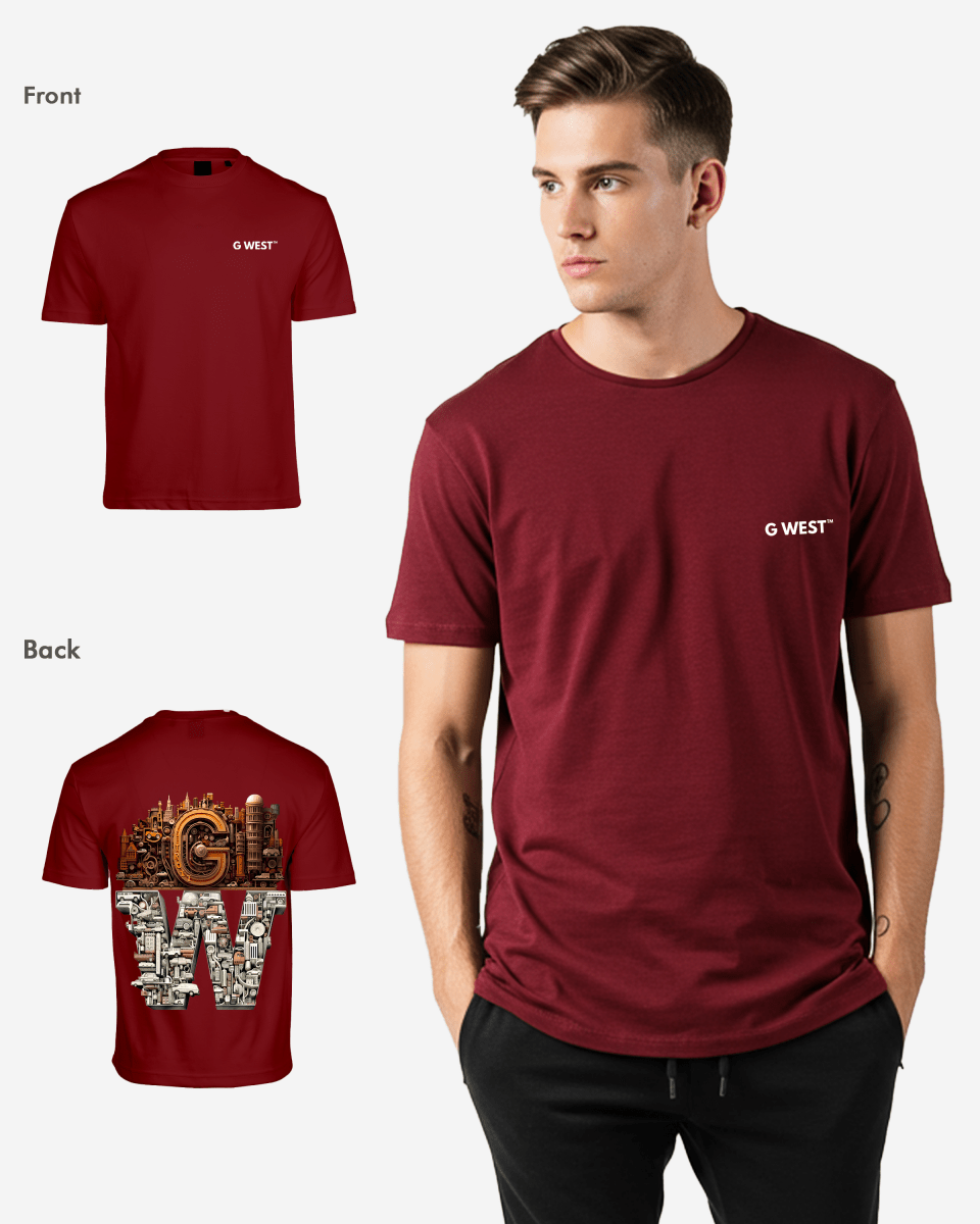 G WEST OVERSIZED DETROIT MOTORCITY T - SHIRT - G West