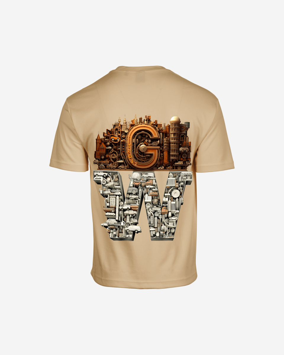 G WEST OVERSIZED DETROIT MOTORCITY T - SHIRT - G West