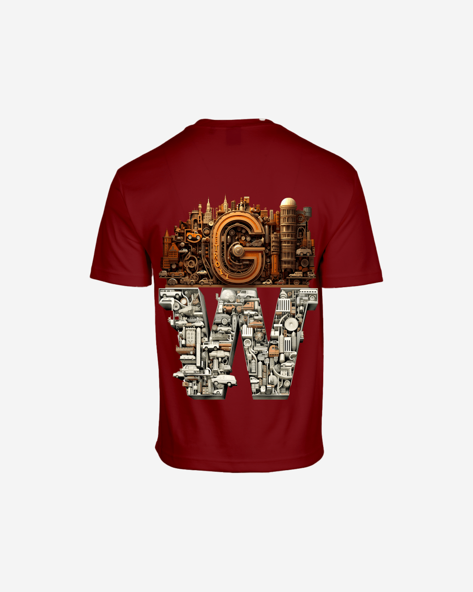 G WEST OVERSIZED DETROIT MOTORCITY T - SHIRT - G West