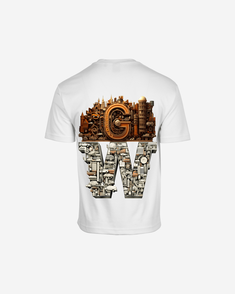 G WEST OVERSIZED DETROIT MOTORCITY T - SHIRT - G West