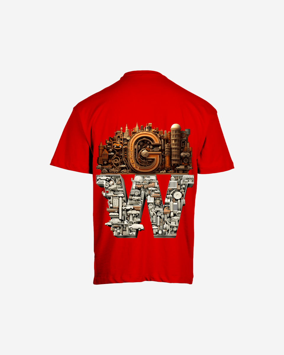 G WEST OVERSIZED DETROIT MOTORCITY T - SHIRT - G West