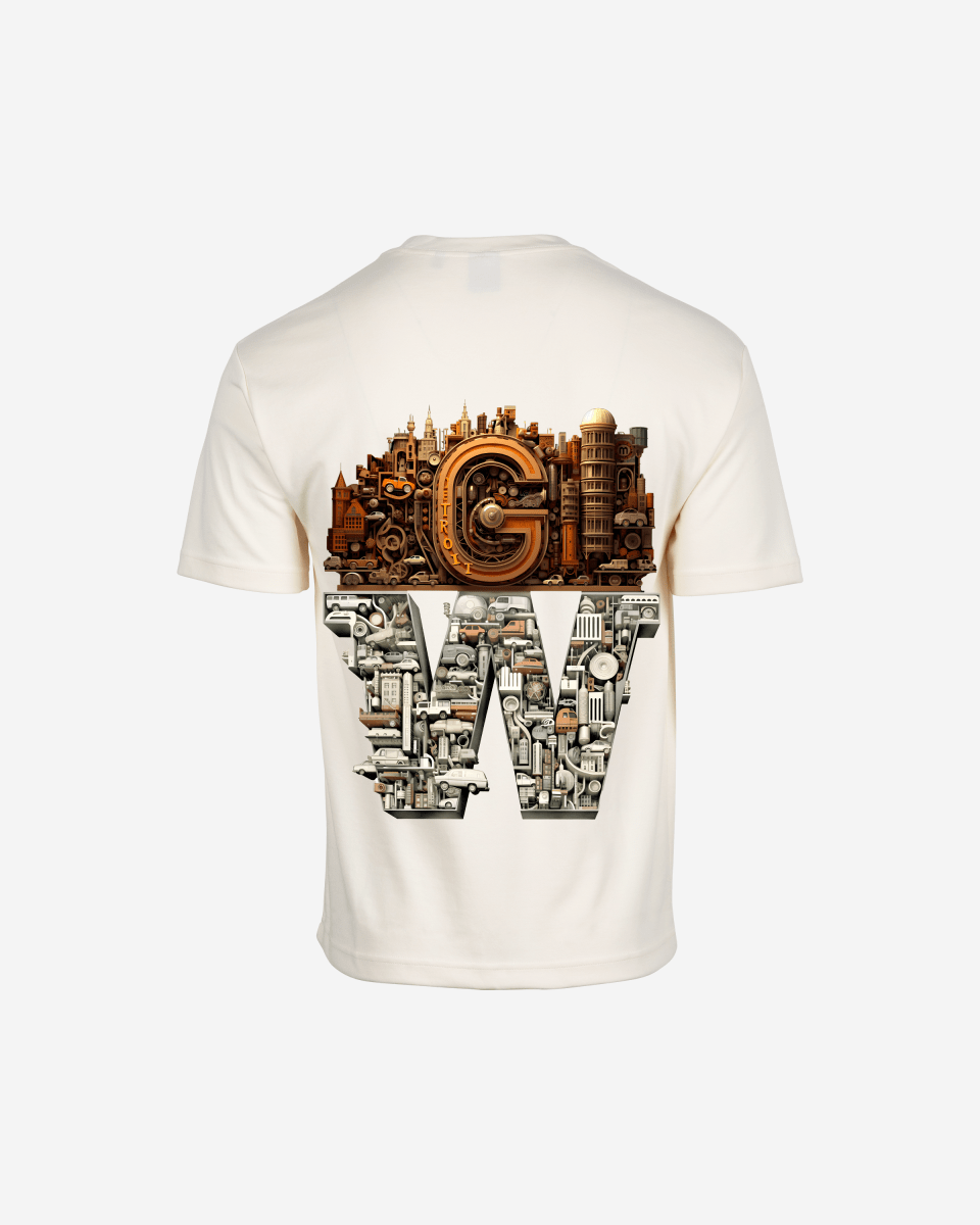 G WEST OVERSIZED DETROIT MOTORCITY T - SHIRT - G West