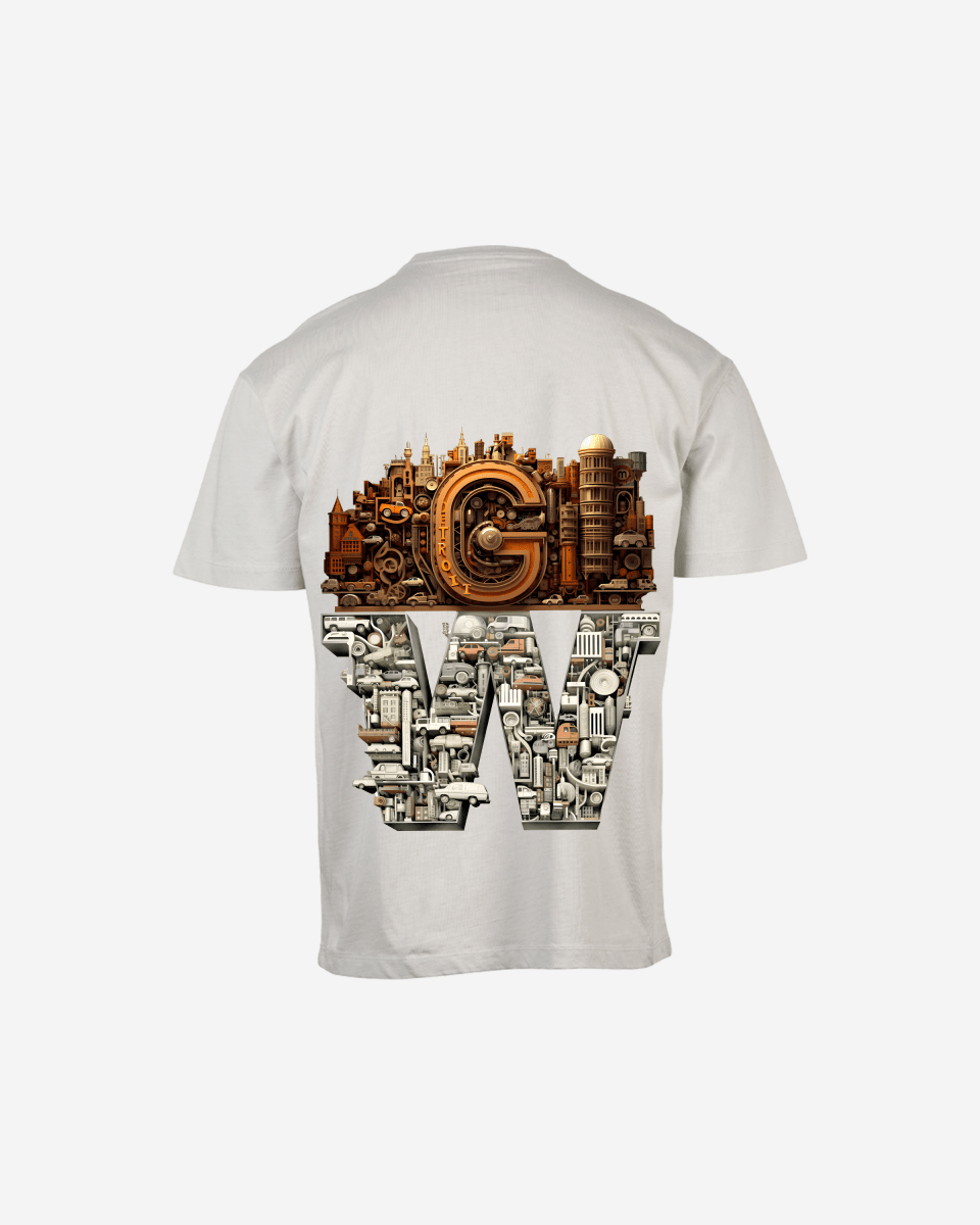 G WEST OVERSIZED DETROIT MOTORCITY T - SHIRT - G West