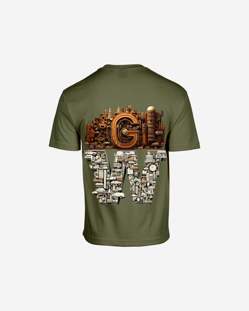G WEST OVERSIZED DETROIT MOTORCITY T - SHIRT - G West