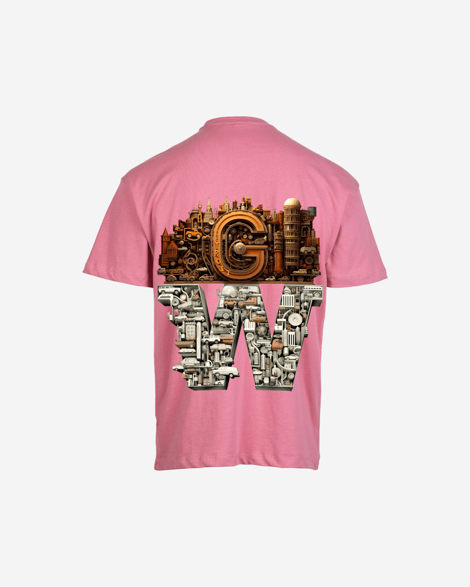 G WEST OVERSIZED DETROIT MOTORCITY T - SHIRT - G West