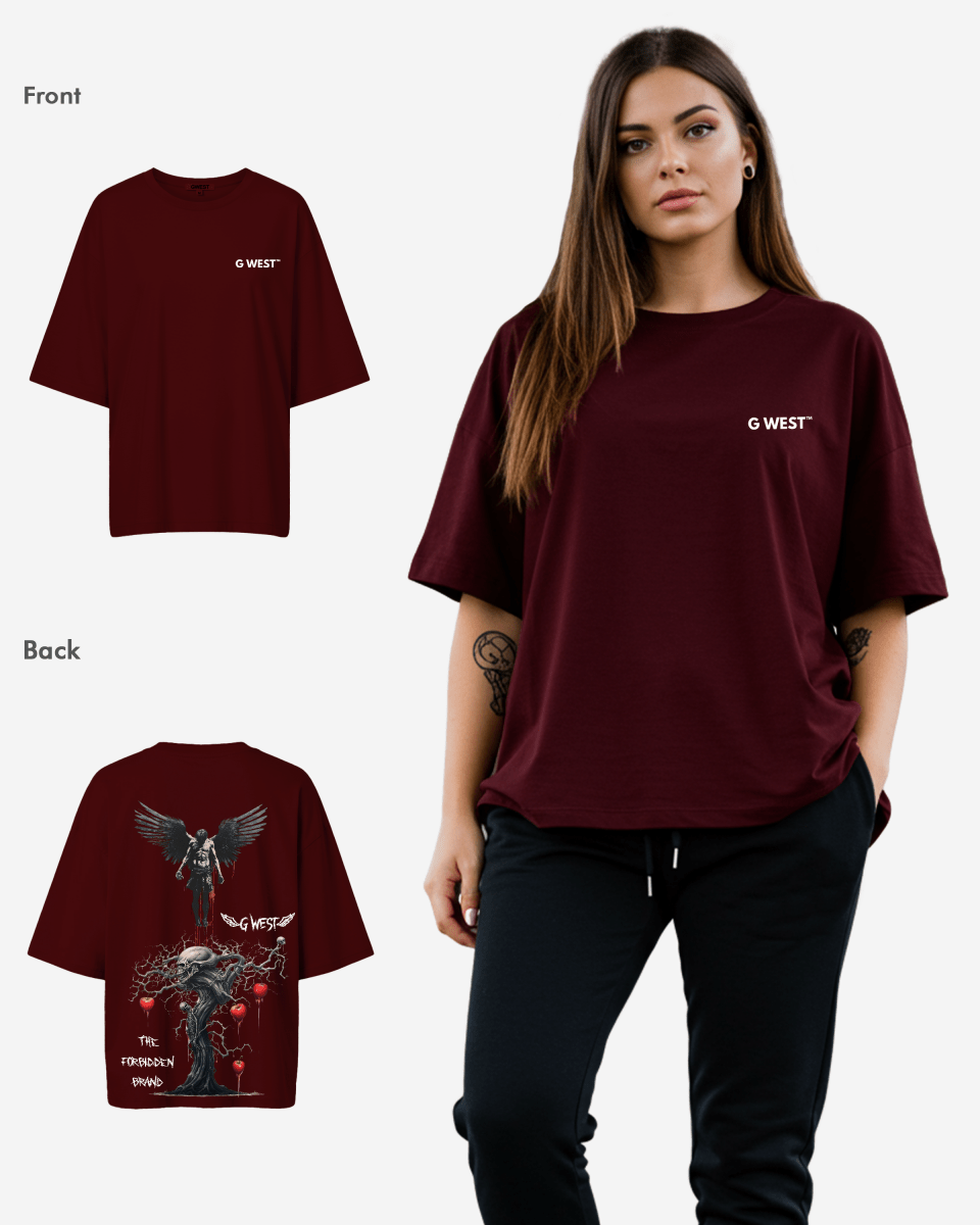 G West Oversized Forbidden Brand Tee - Women - G West