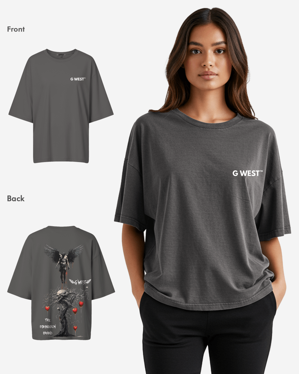 G West Oversized Forbidden Brand Tee - Women - G West