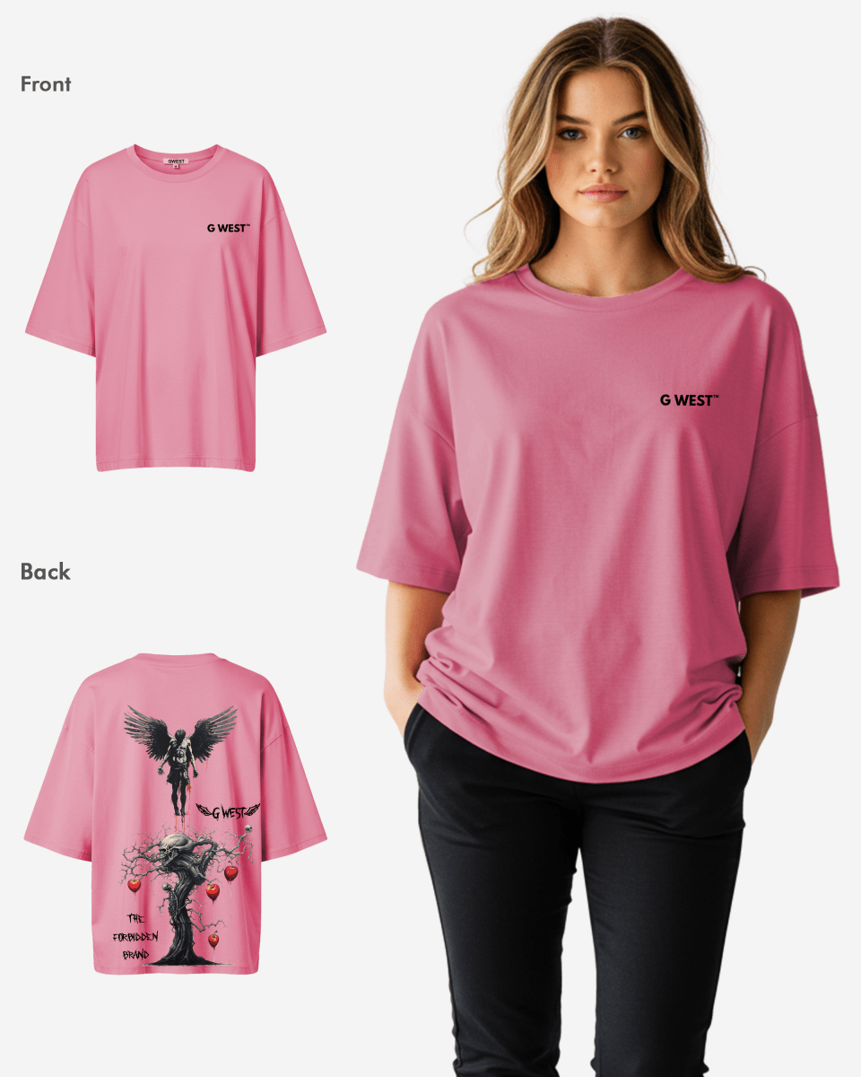 G West Oversized Forbidden Brand Tee - Women - G West