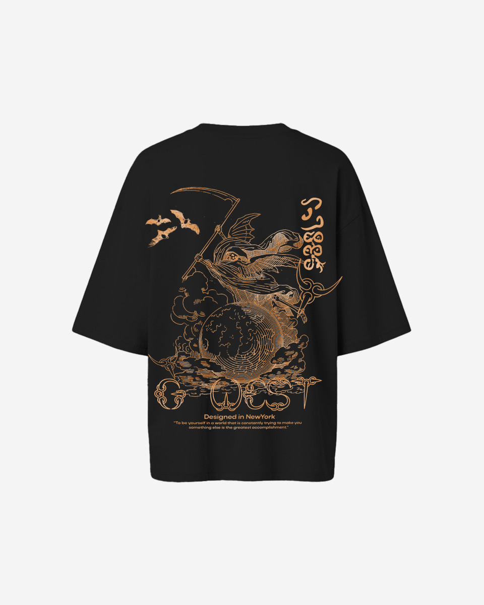 G West Oversized Gratitude Reaper Tee - WOMEN - G West