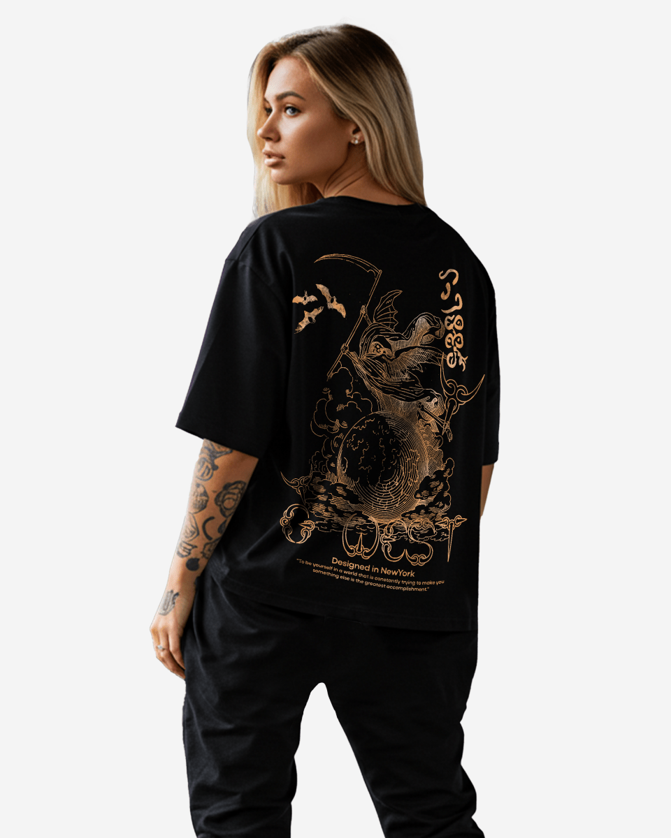 G West Oversized Gratitude Reaper Tee - WOMEN - G West