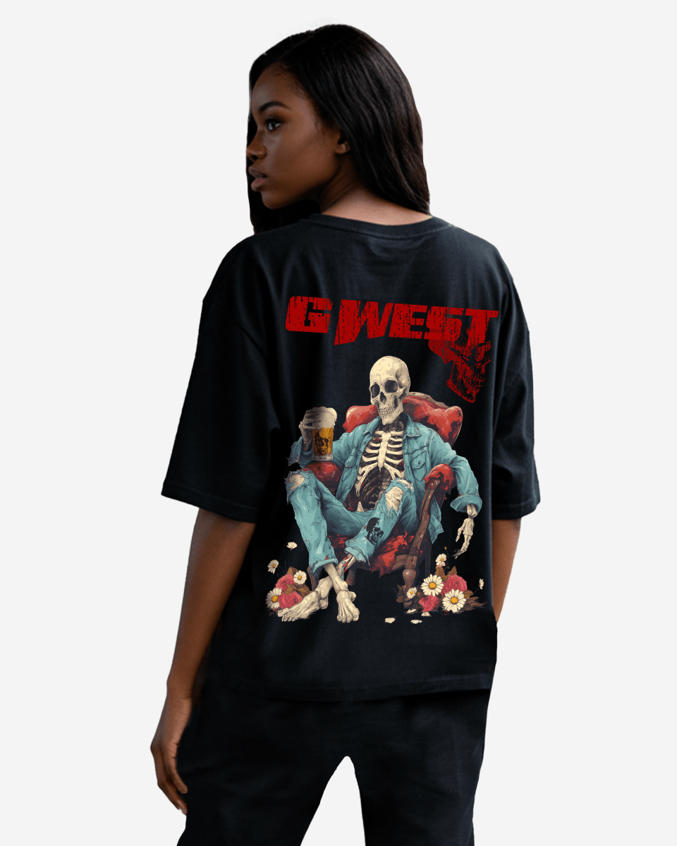 G West Oversized Happy Hour T Shirt - WOMEN - G West