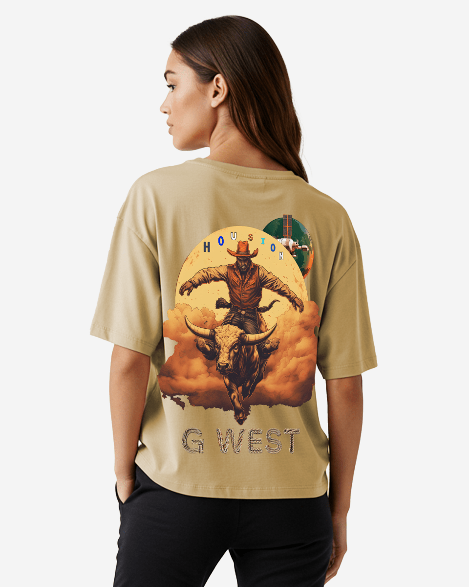 G West Oversized Houston Rodeo T-Shirt - 3 Colors - WOMEN - G West