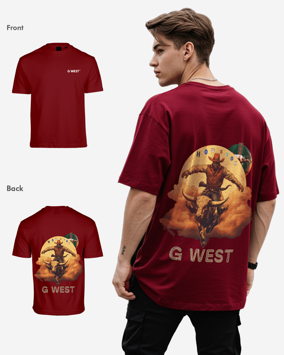 G West Oversized Houston Rodeo T-Shirt - 3 Colors - G West
