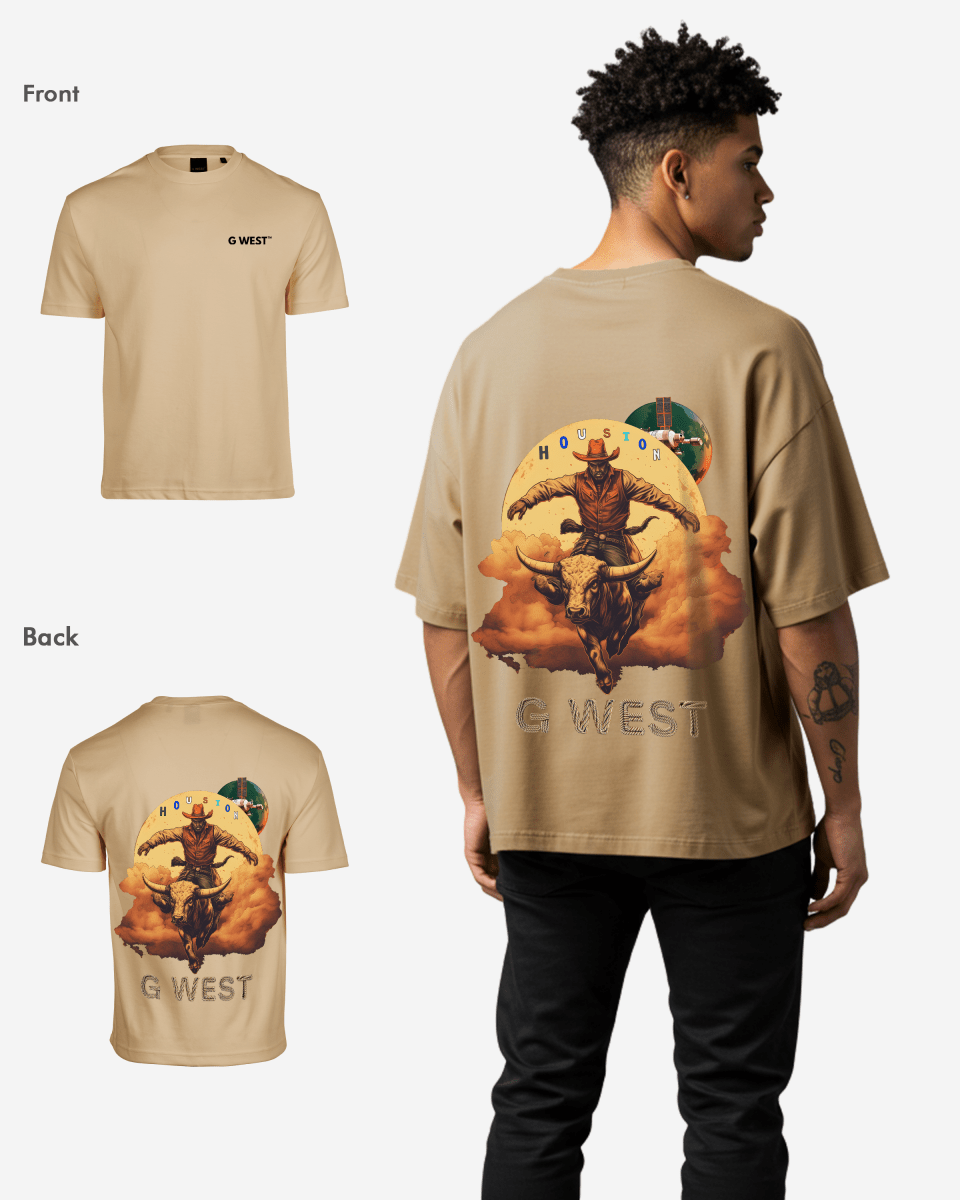 G West Oversized Houston Rodeo T-Shirt - 3 Colors - G West