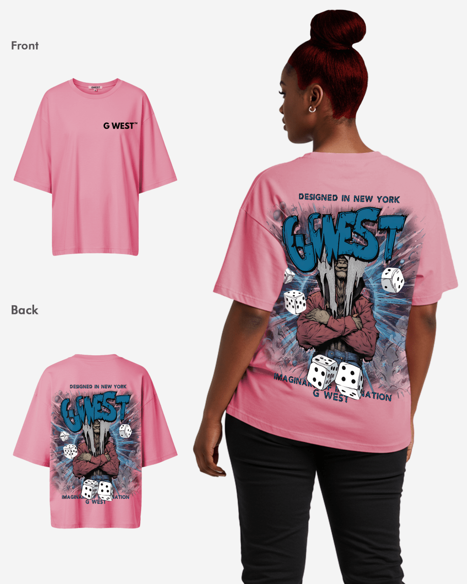 G West Oversized Imagine Of Imagination Tee - WOMEN - G West