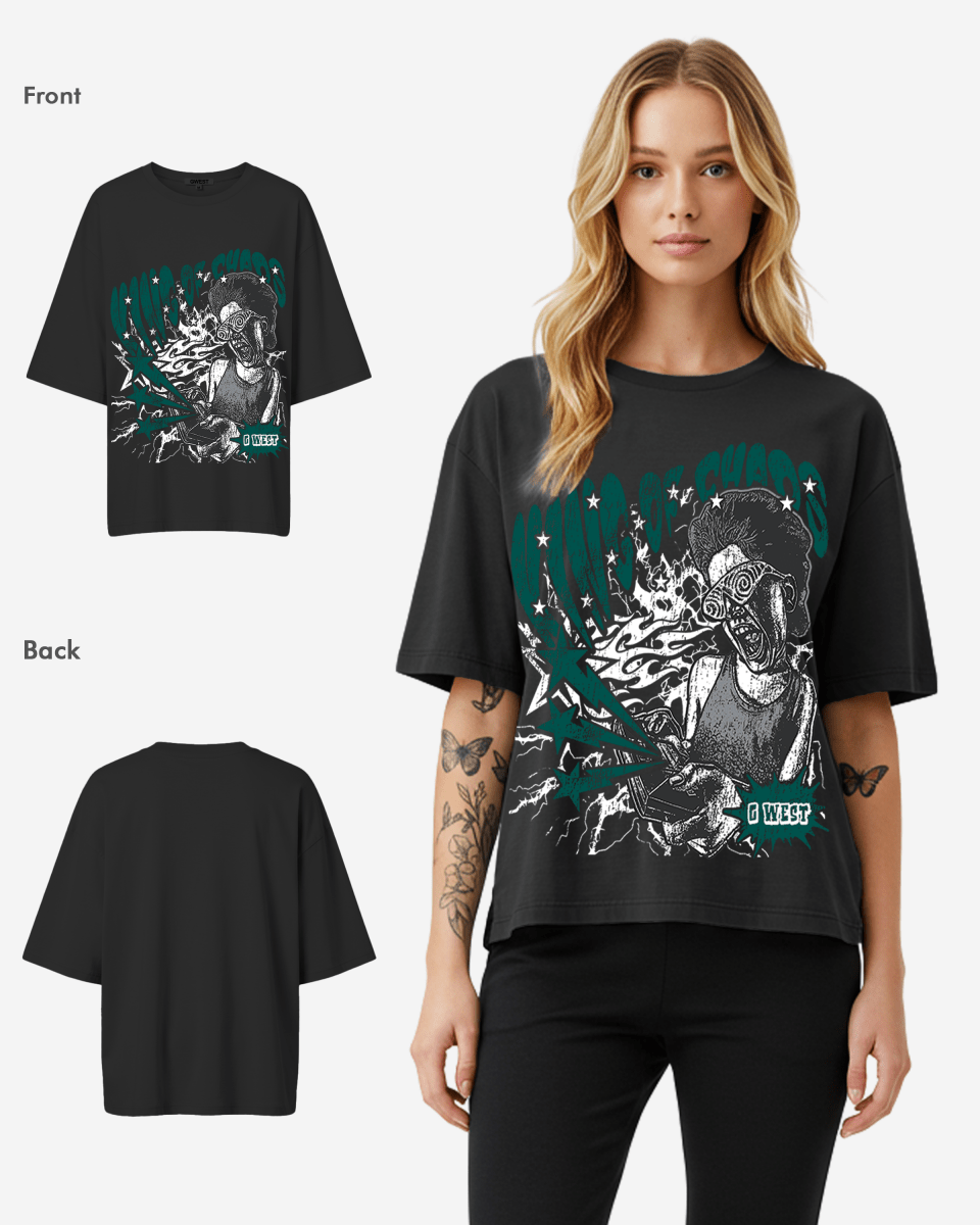 G West Oversized King Of Chaos T Shirt - WOMEN - G West