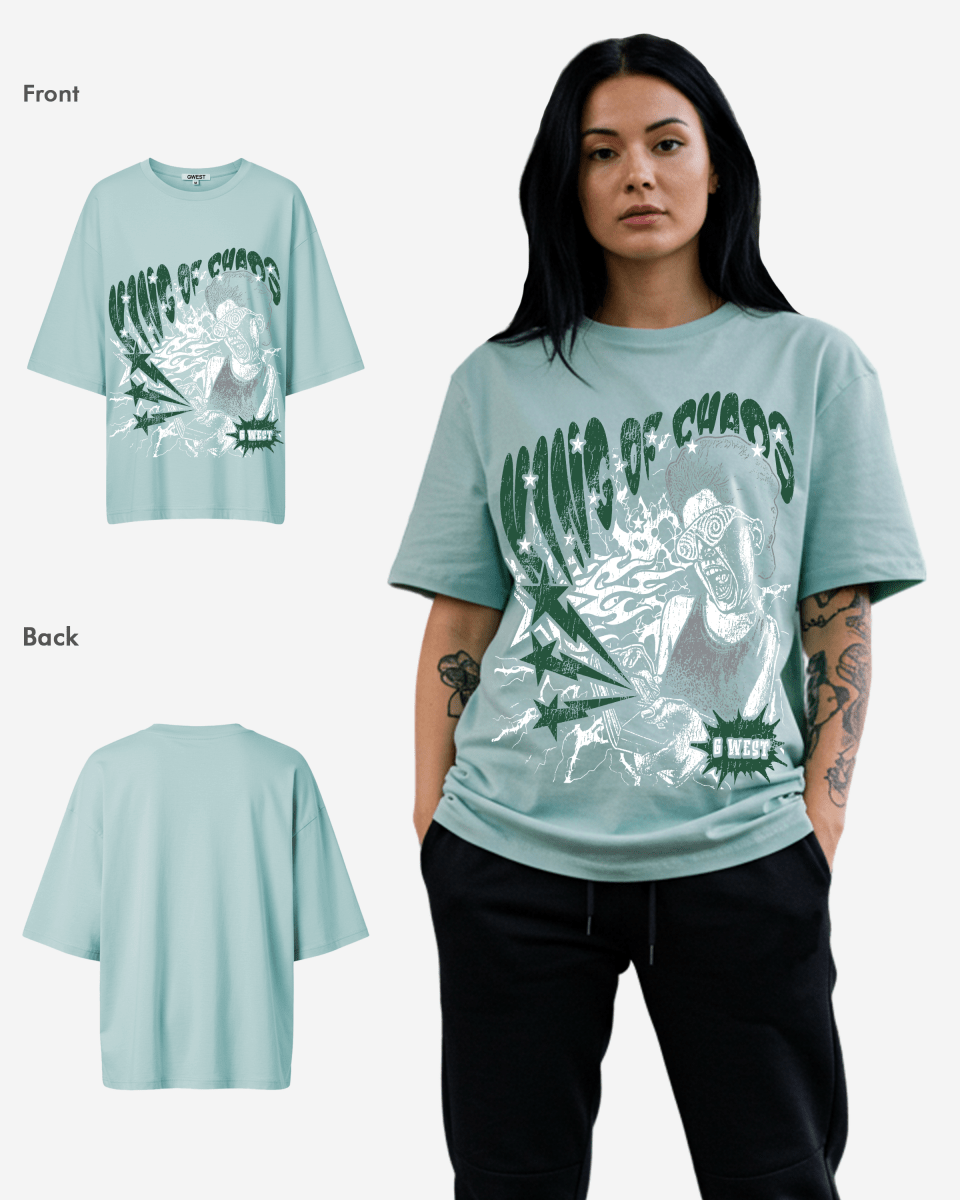 G West Oversized King Of Chaos T Shirt - WOMEN - G West