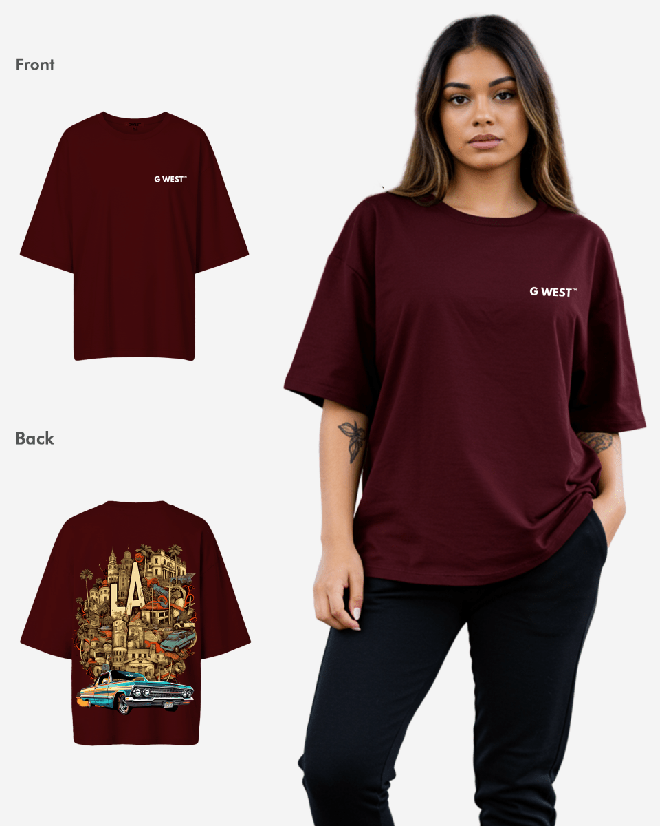 G West Oversized La Culture Tee - WOMEN - G West