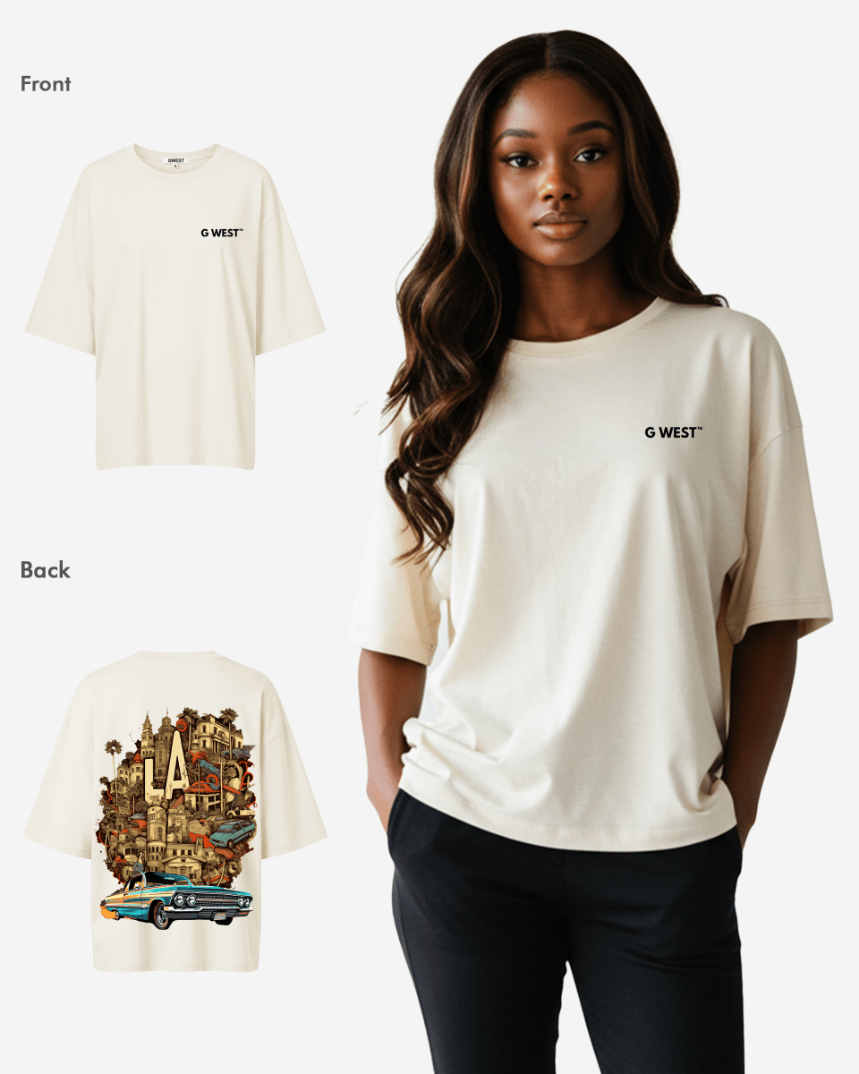 G West Oversized La Culture Tee - WOMEN - G West