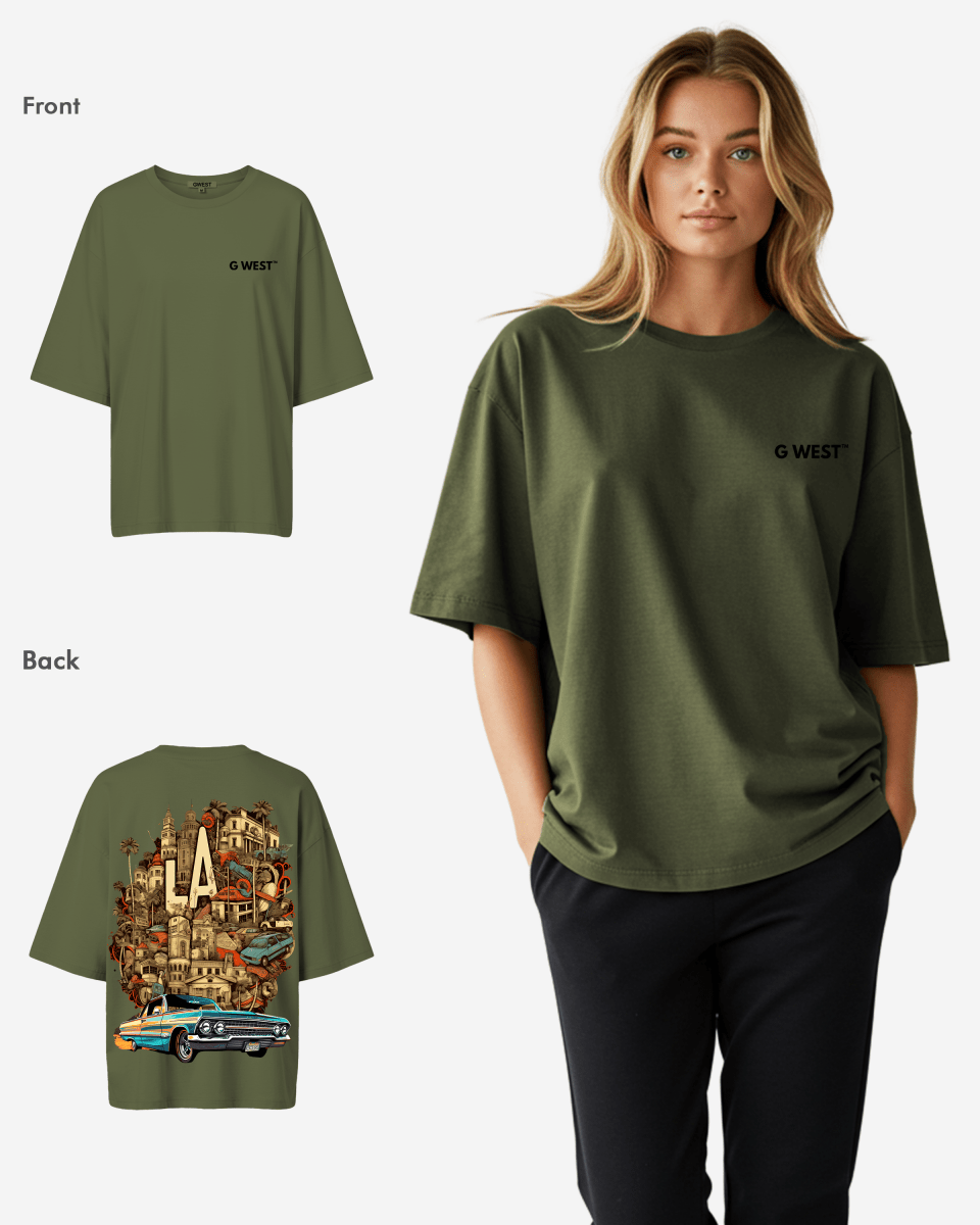 G West Oversized La Culture Tee - WOMEN - G West