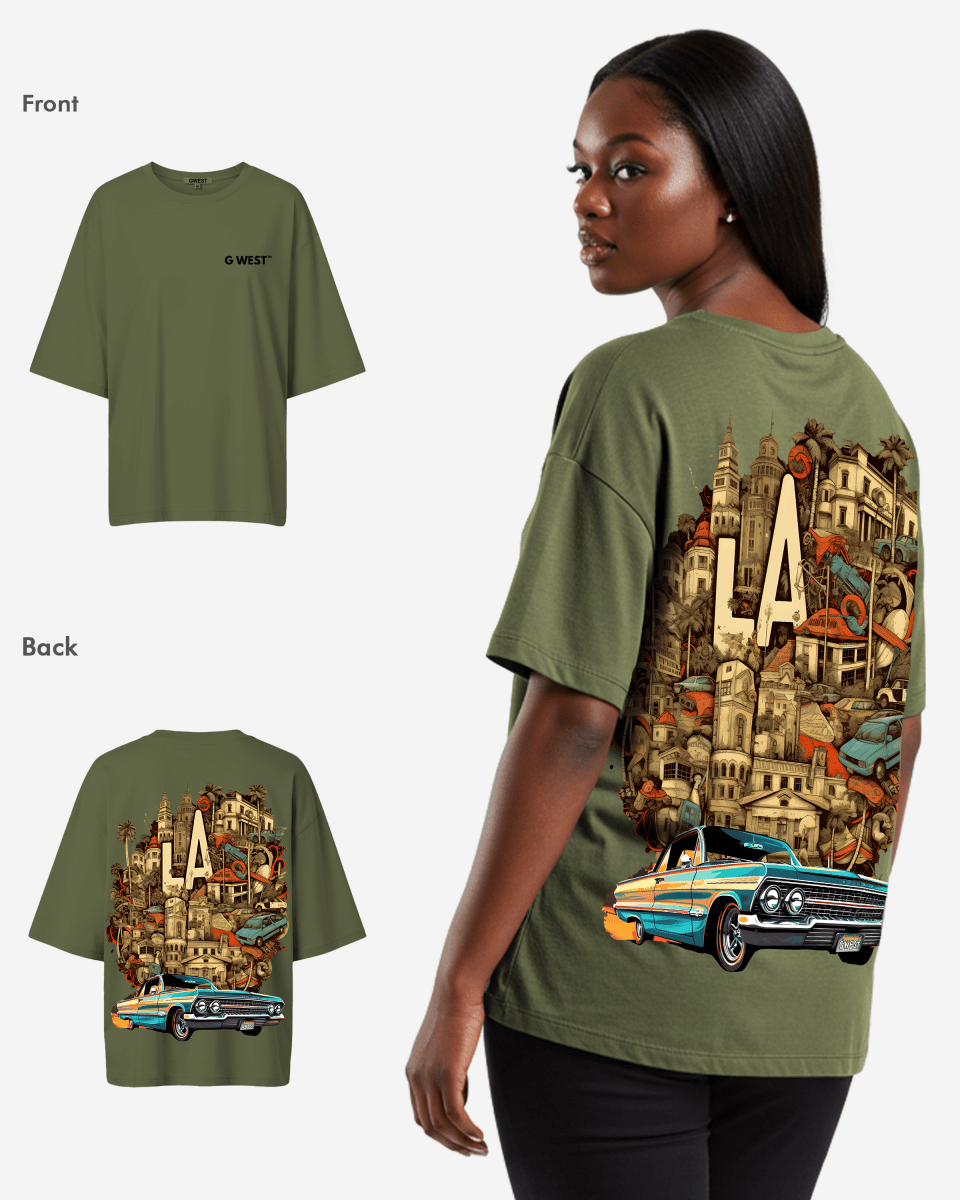 G West Oversized La Culture Tee - WOMEN - G West
