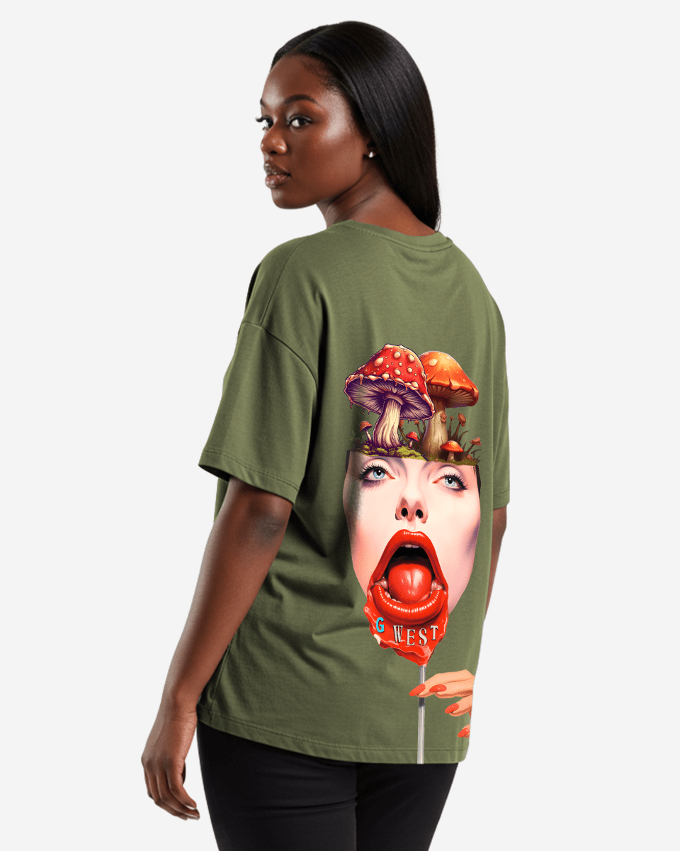 G West Oversized Lollipop Mushroom Oversized Tee - WOMEN - G West