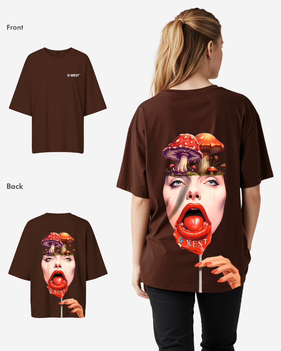 G West Oversized Lollipop Mushroom Oversized Tee - WOMEN - G West