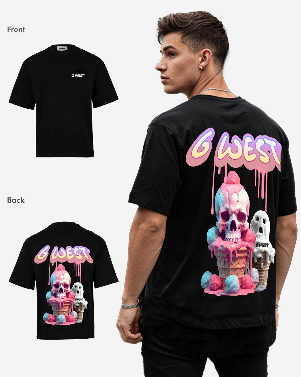 G West Oversized Melting Ice Cream Tee - G West