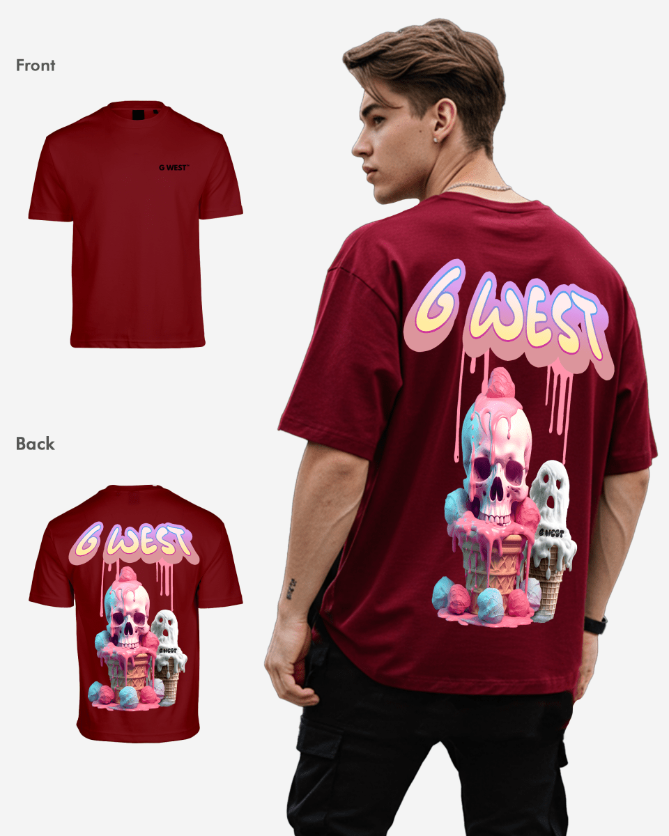 G West Oversized Melting Ice Cream Tee - G West