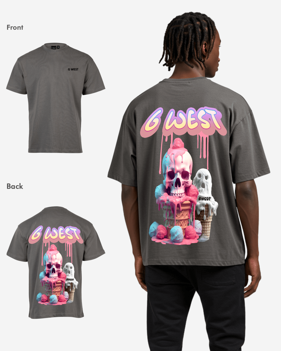 G West Oversized Melting Ice Cream Tee - G West