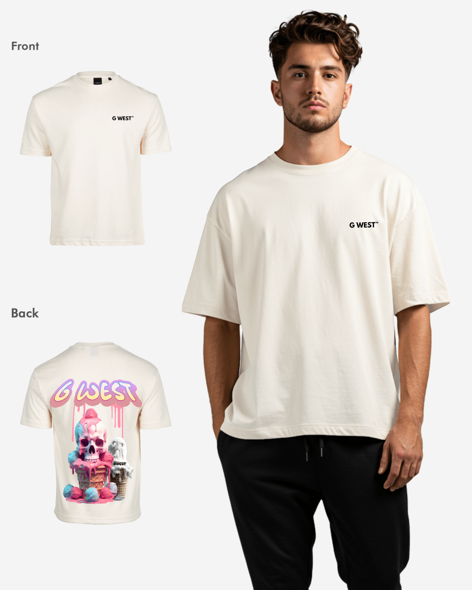 G West Oversized Melting Ice Cream Tee - G West