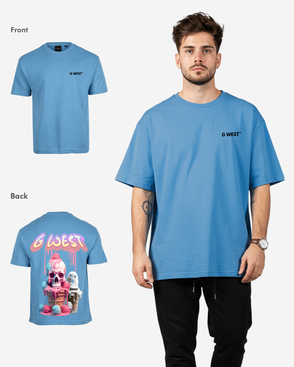 G West Oversized Melting Ice Cream Tee - G West