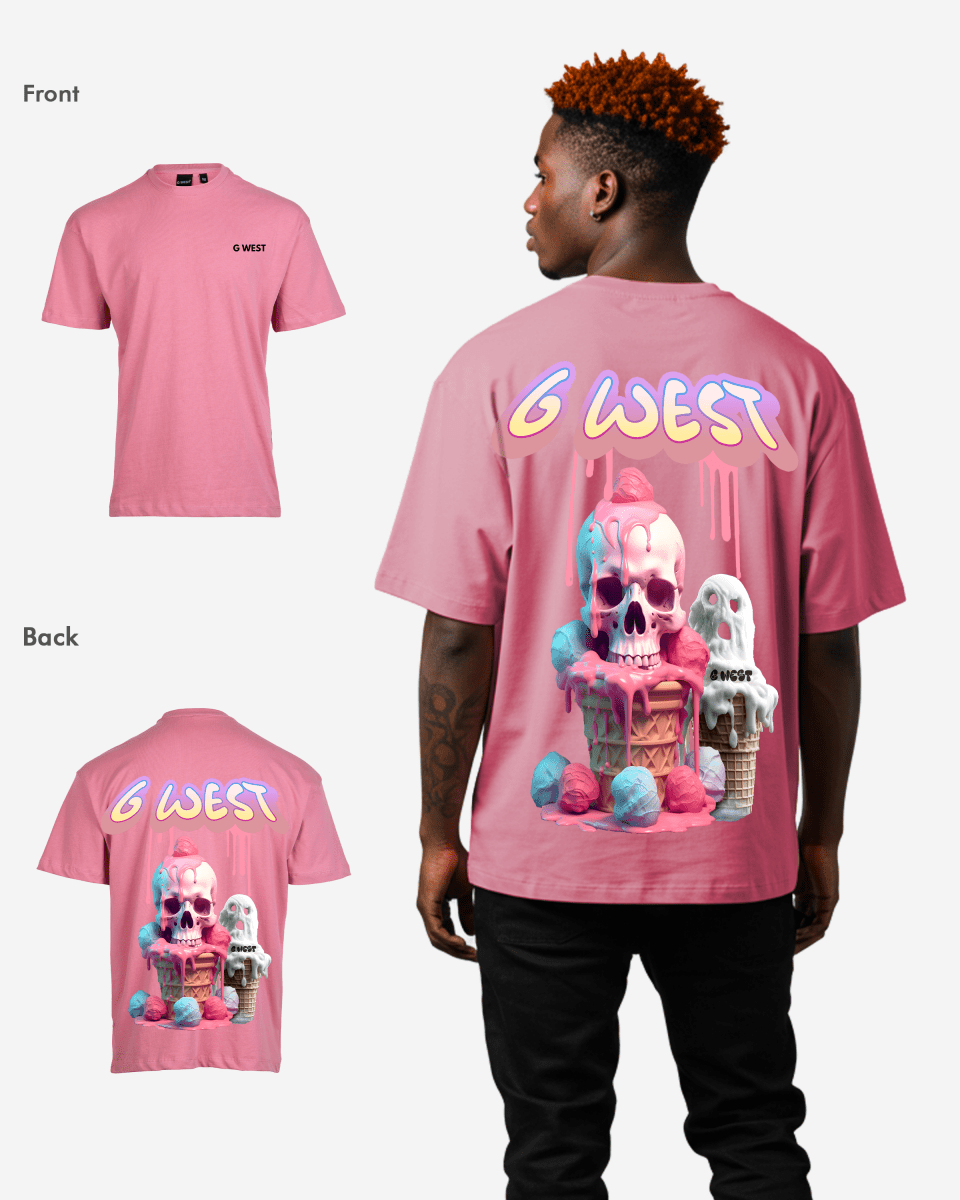 G West Oversized Melting Ice Cream Tee - G West