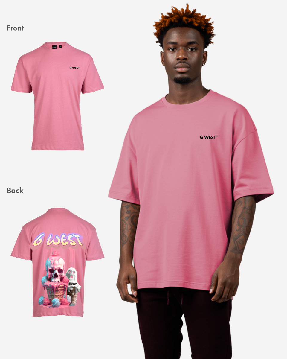 G West Oversized Melting Ice Cream Tee - G West