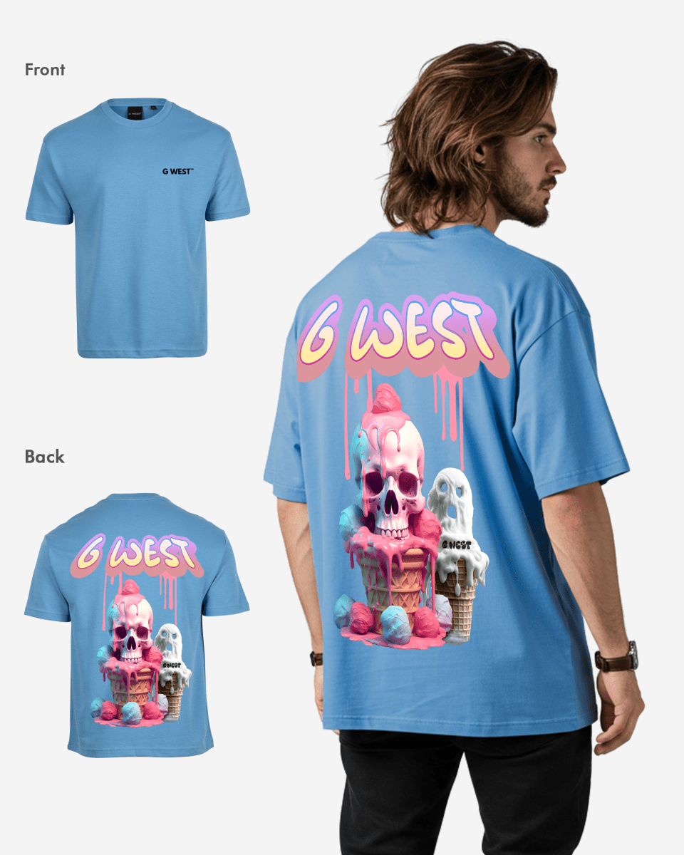 G West Oversized Melting Ice Cream Tee - G West