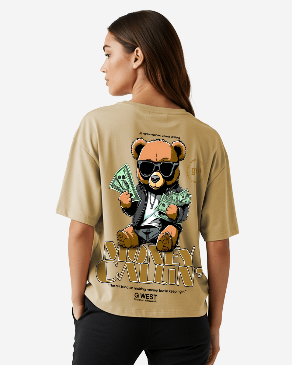 G West Oversized Money Calling T Shirt - WOMEN - G West