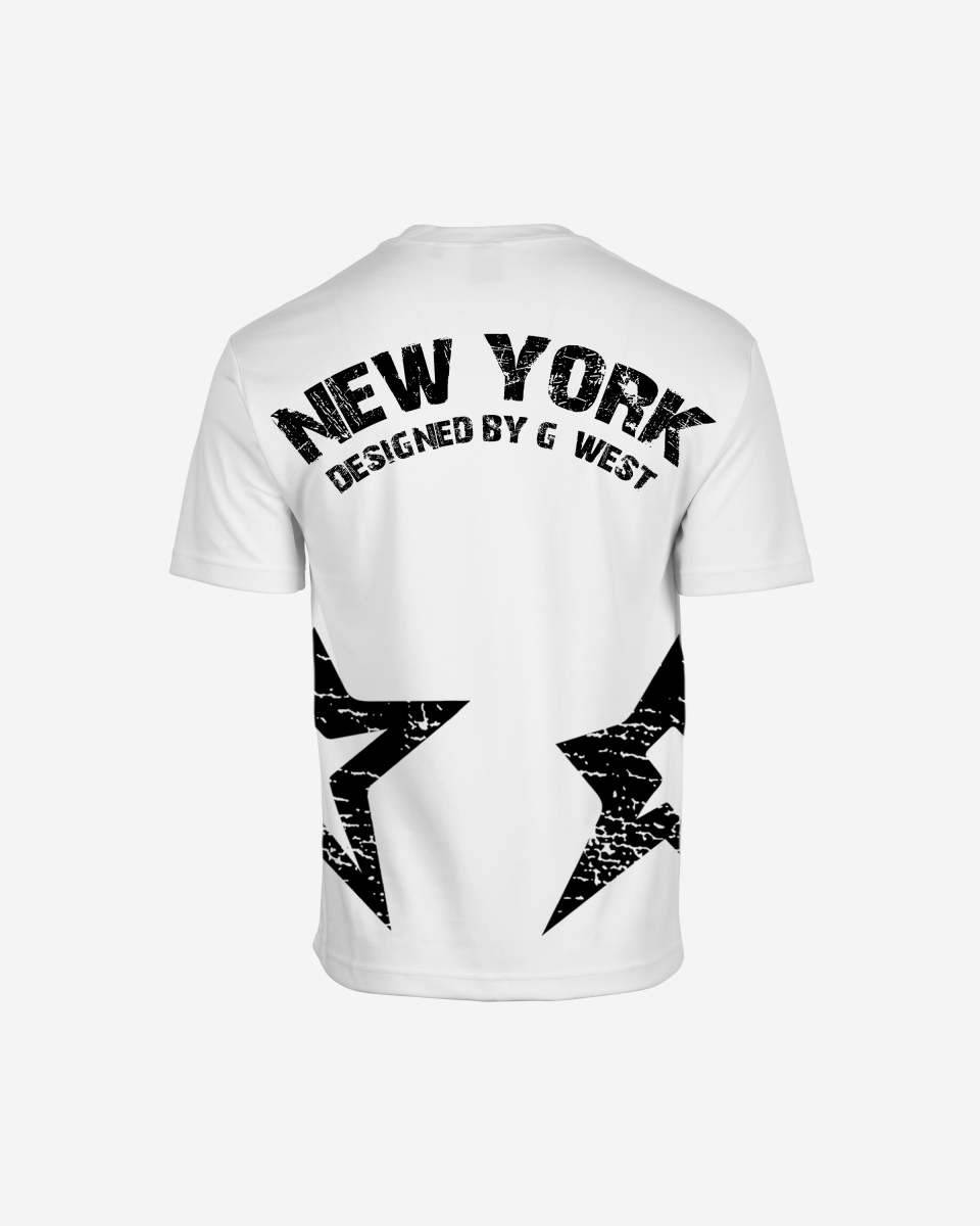 G West Oversized New York Arch Logo Tee Gwdtfl9053 - 2 Colors - G West