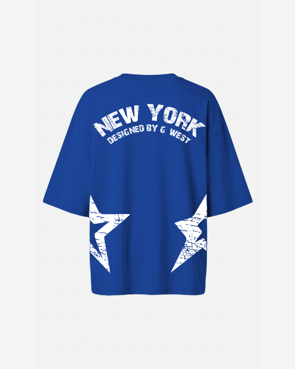 G West Oversized New York Arch Logo Tee - WOMEN - G West