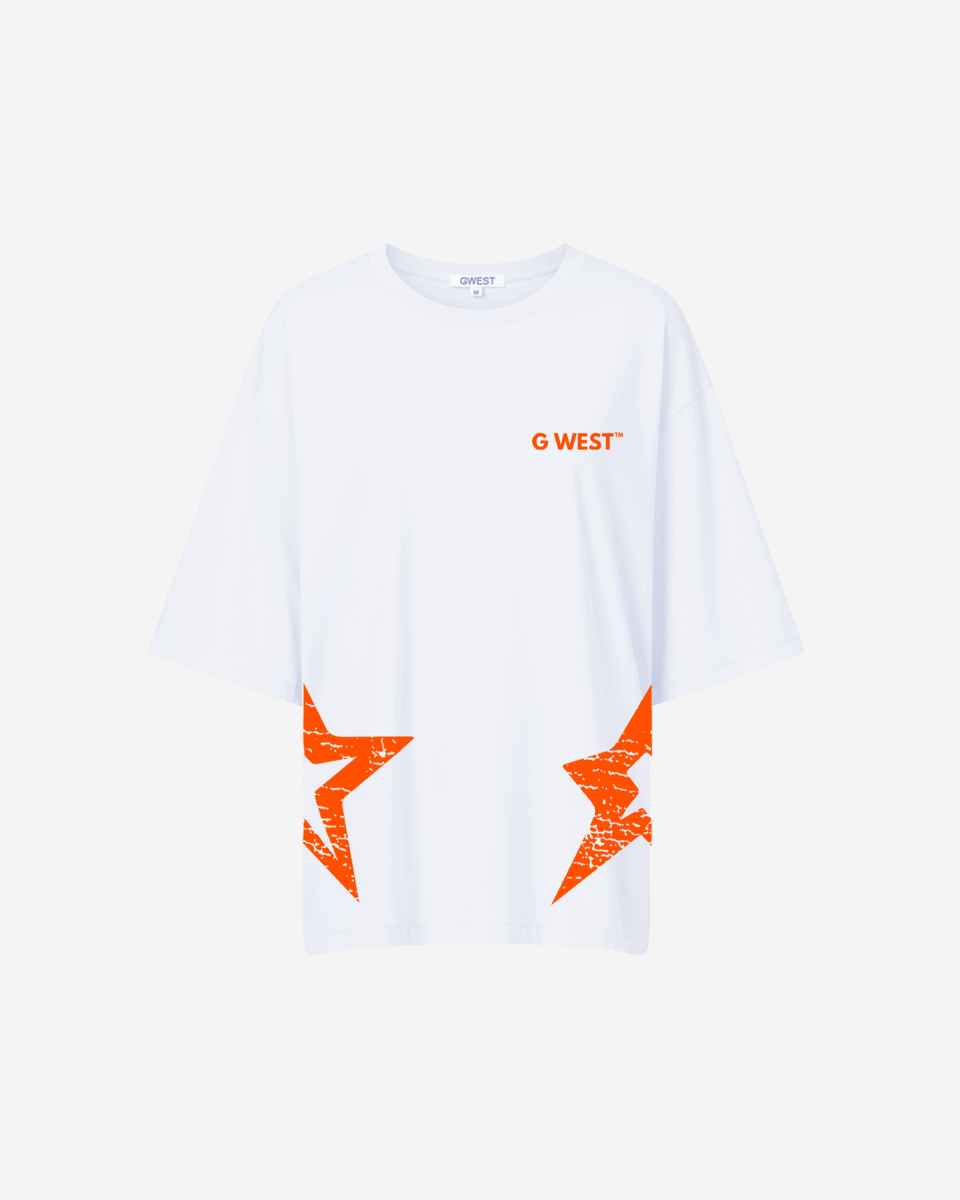 G West Oversized New York Arch Logo With Star Tee - WOMEN - G West