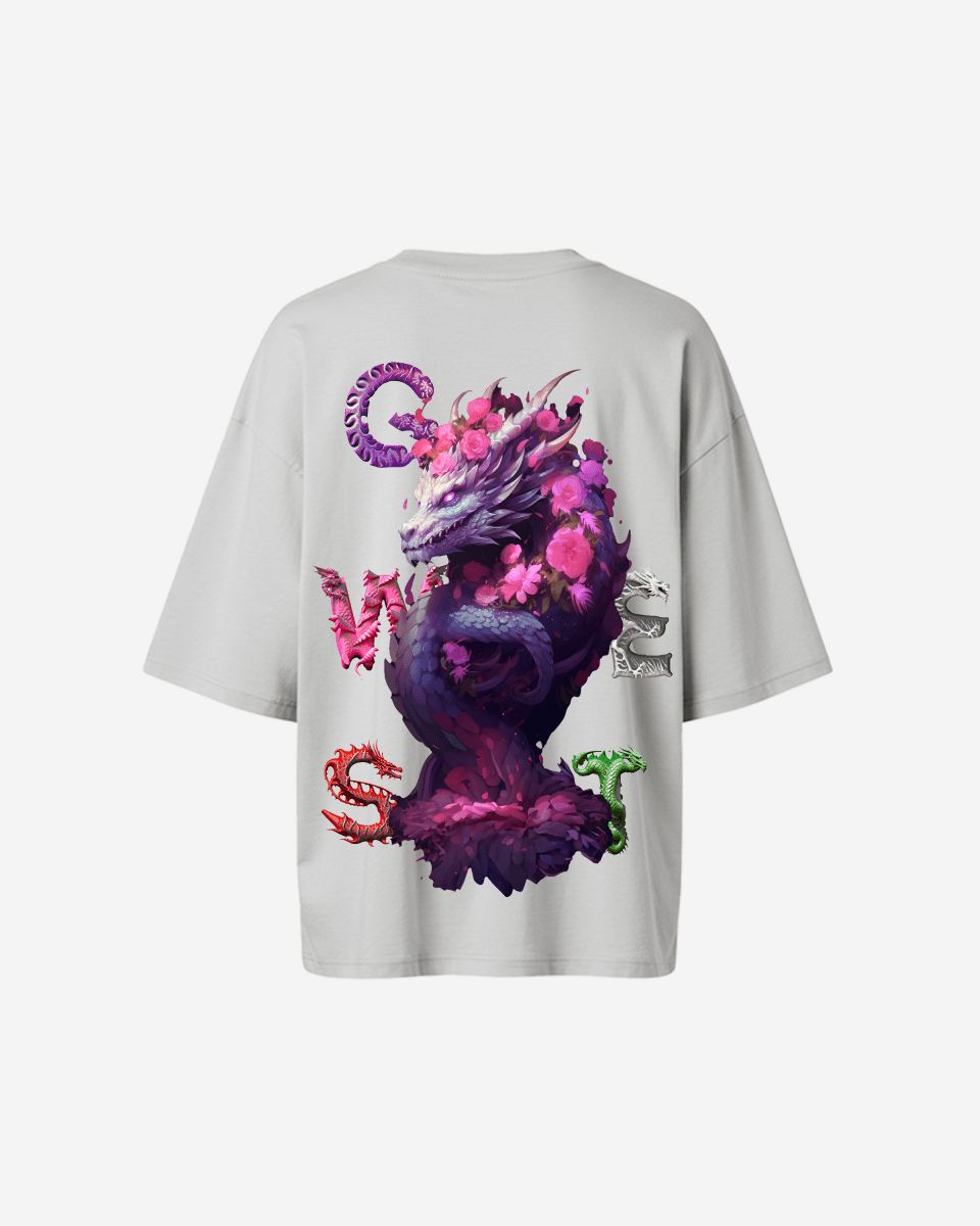 G West Oversized Purple Dragon Tee - Women - G West